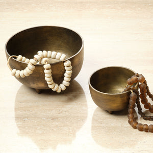Relic Metal Small Footed Decorative Bowl