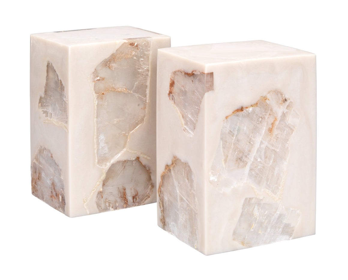 Slab Mica Bookends (Set of 2)