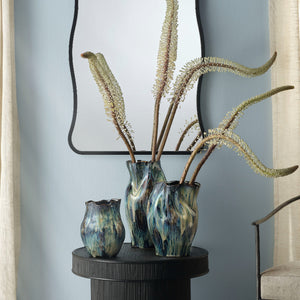 Whirl Ceramic Decorative Vase, Medium