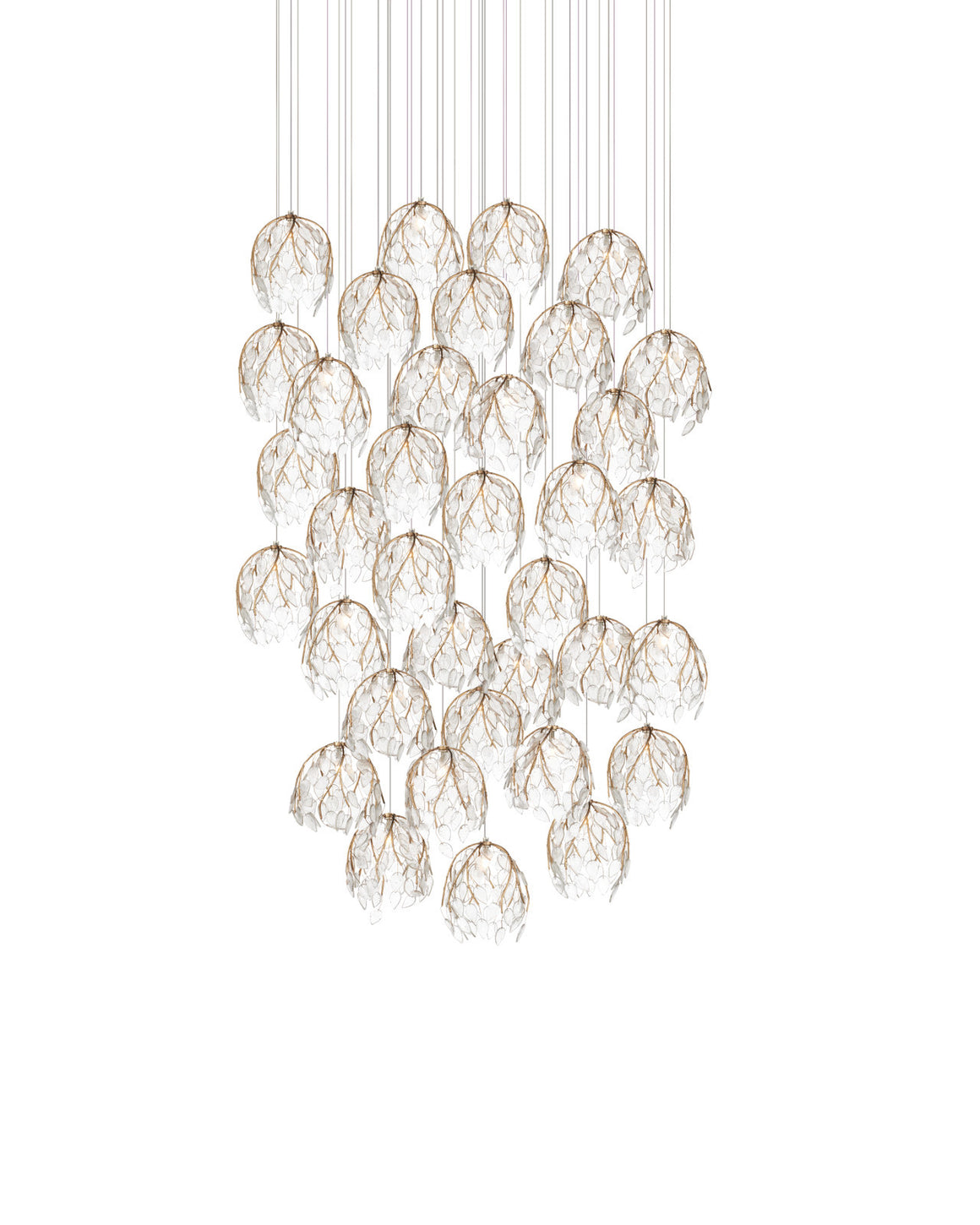 Banyan 36-Light Round Multi-Drop Pendant