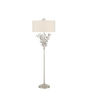 Forget-Me-Not Silver Floor Lamp