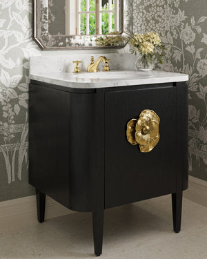 Briallen 30" Black Vanity with Oval Undermount Sink
