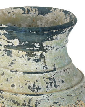 Lipari Extra Large Antique Blue Drip Urn