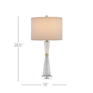Edelmar White Table Lamp