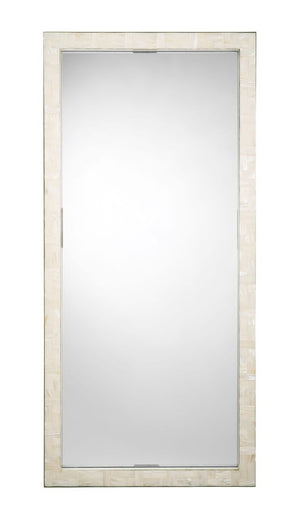 Monroe Mother of Pearl Rectangle Floor Mirror