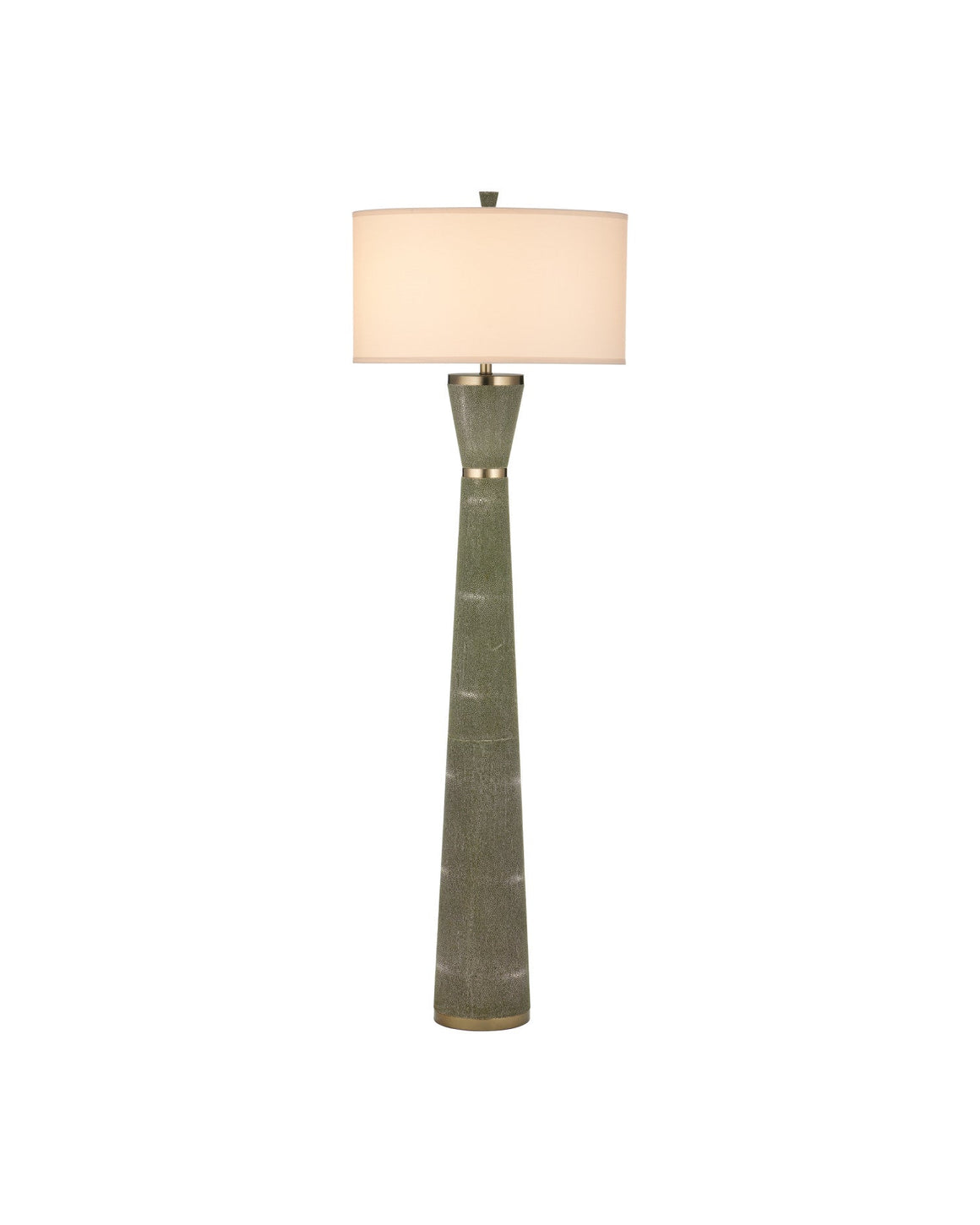 Galuchat Green Hourglass Floor Lamp