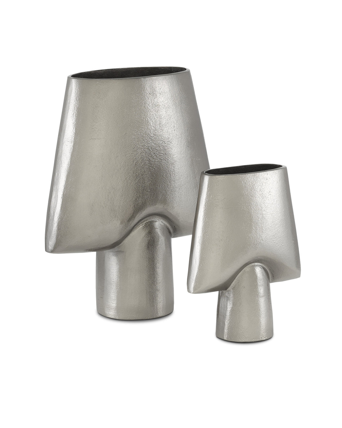Wallah Nickel Vase Set of 2