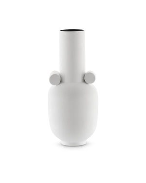 Happy 40 Long White Vase