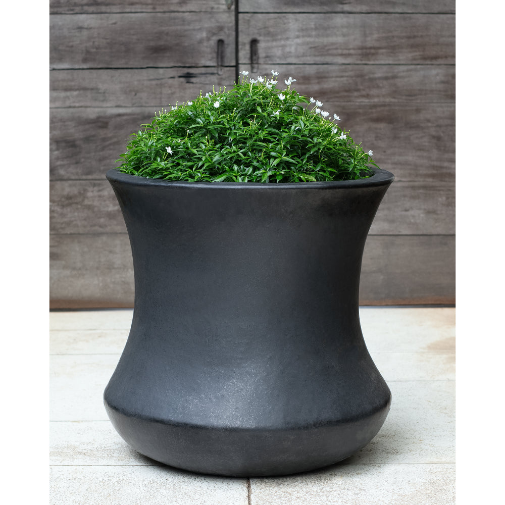 Jura Glazed Terra Cotta Planter – Graphite