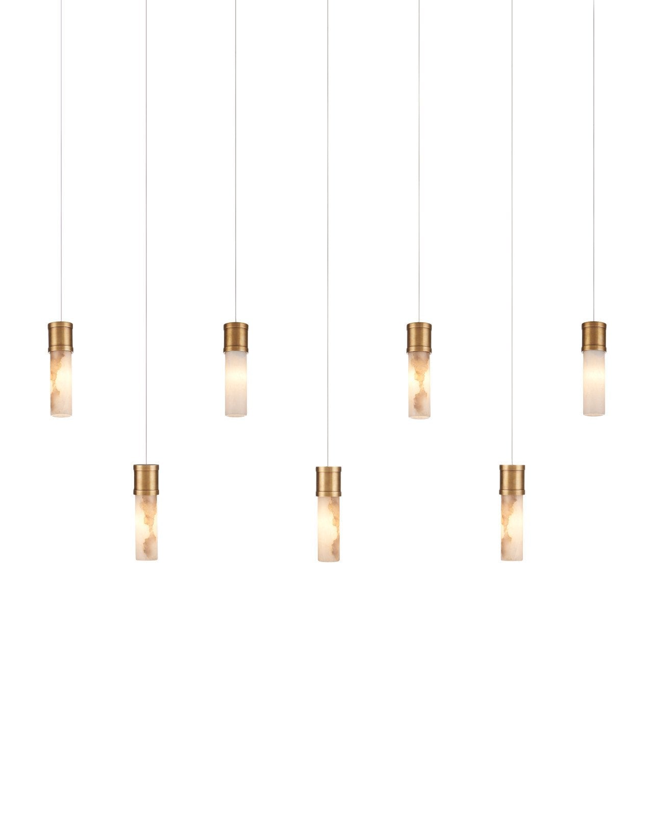 Cannula 7-Light Linear Multi-Drop Pendant