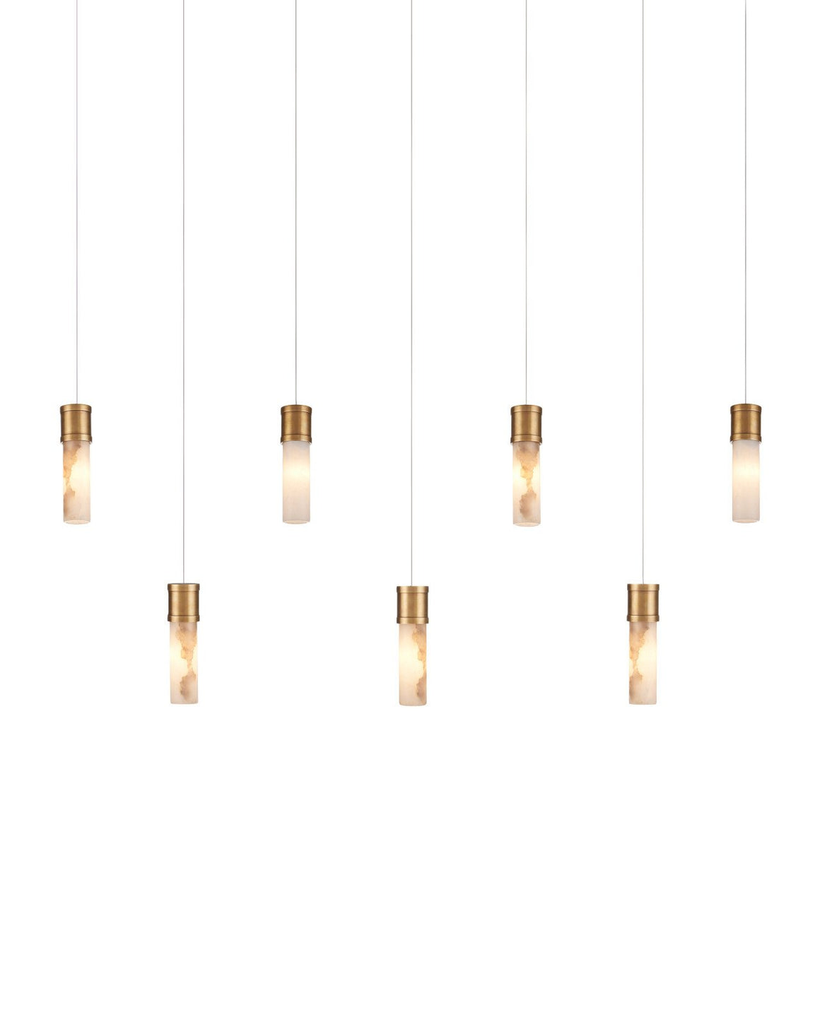 Cannula 7-Light Linear Multi-Drop Pendant