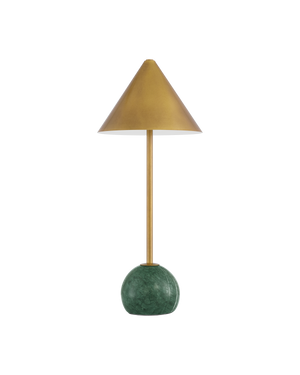Journey Green & Brass Cordless Table Lamp