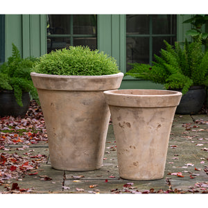 Usuki Glazed Antico Terra Cotta Planters – Set of 2