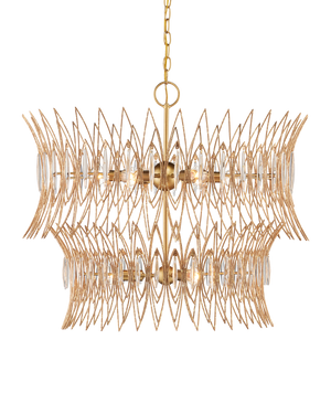 Marquise Medium Gold Chandelier