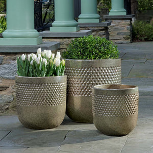 Banded Coin Pot  - Set of 3
