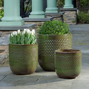 Banded Coin Pot  - Set of 3
