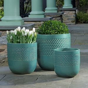 Banded Coin Pot  - Set of 3