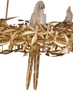 Aviary Gold Ring Chandelier