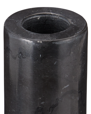 Lithos Black Candle Holder Set of 2