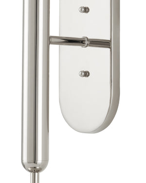 Barbican Double-Light Nickel Wall Sconce