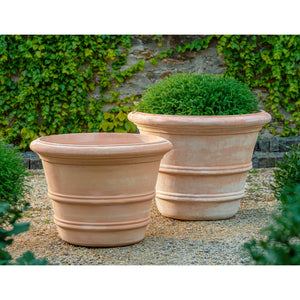 Classic Double Rolled Rim Terra Cotta Planter – 27"