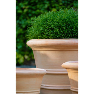 Classic Double Rolled Rim 20.5" Terra Cotta Planter – Set of 2