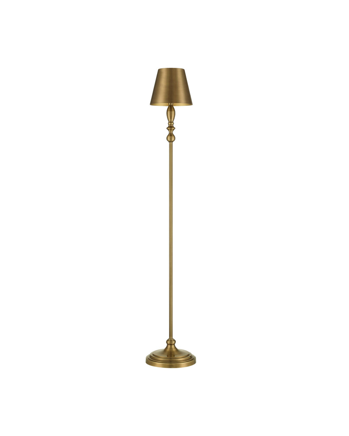 Viaggio Antique Brass Cordless Floor Lamp