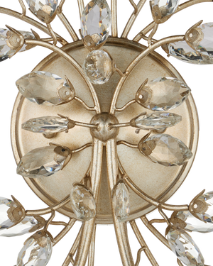 Forget-Me-Not Silver Wall Sconce