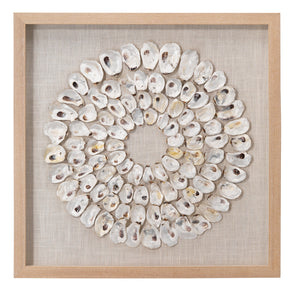 Maldives Framed Wall Art, White Abalone Shells