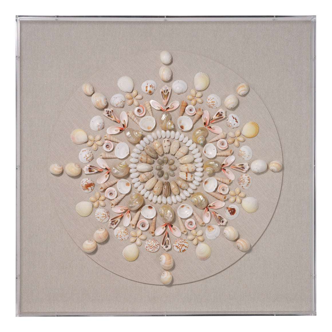 Seabrook Wall Art, Cream Shell