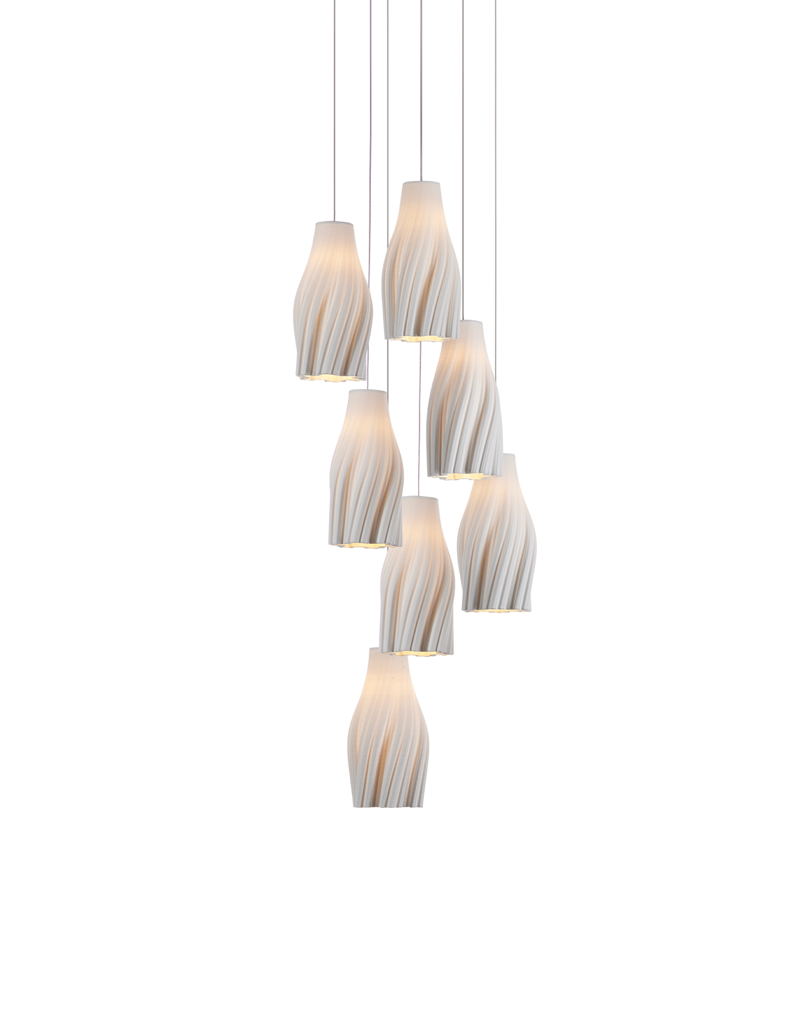 Posh 7-Light Round Multi-Drop Pendant