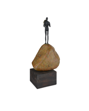 Man on Rock Medium Bronze