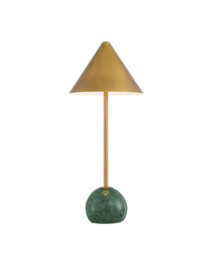 Journey Green & Brass Cordless Table Lamp