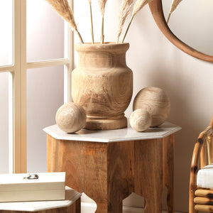 Malibu Wood Balls in Natural Wood (set of 3)