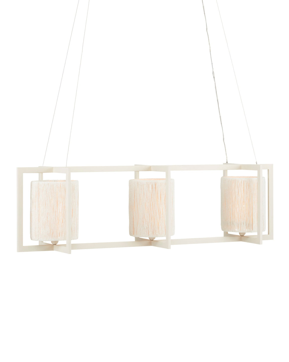 Monreale White Rectangular Chandelier