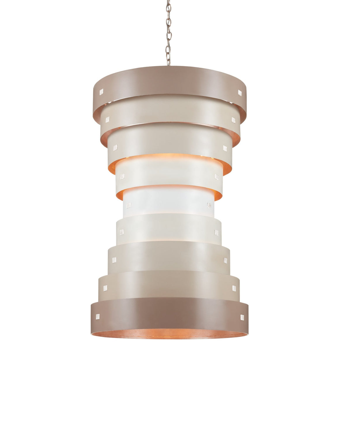 Graduation Large Taupe Chandelier