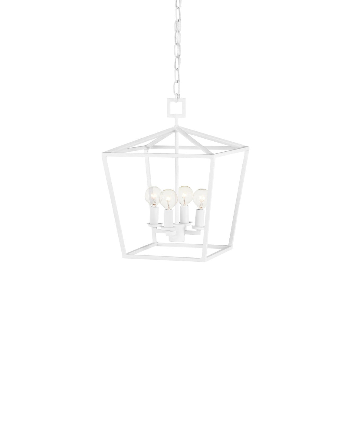 Denison Small White Lantern