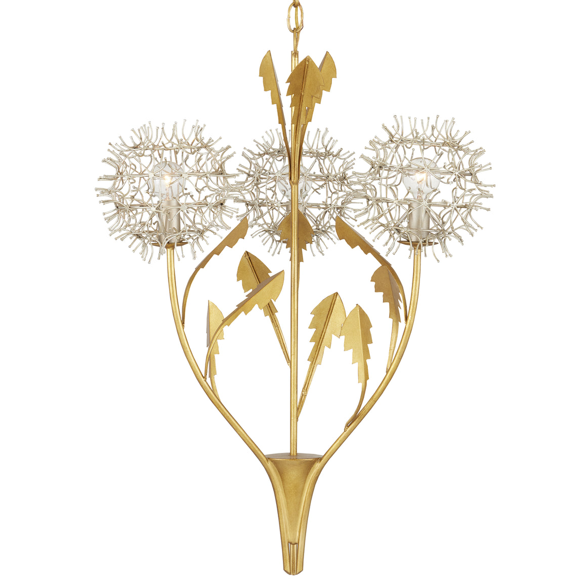 Dandelion Silver & Gold Pendant