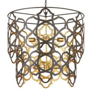 Mauresque Medium Bronze & Gold Chandelier