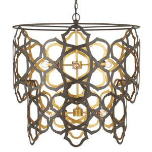 Mauresque Medium Bronze & Gold Chandelier