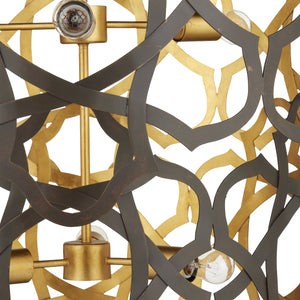 Mauresque Medium Bronze & Gold Chandelier