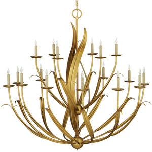 Menefee Large Gold Chandelier