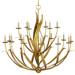 Menefee Large Gold Chandelier