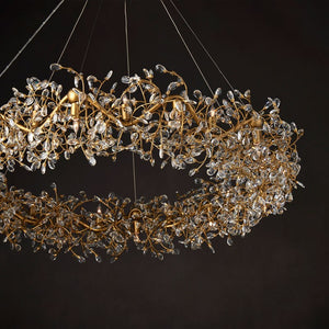 Crystal Bud Grande Ring Chandelier