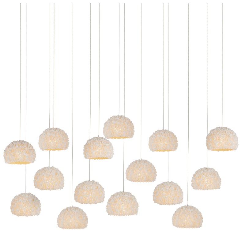 Virtu 15-Light Rectangular Multi-Drop Pendant