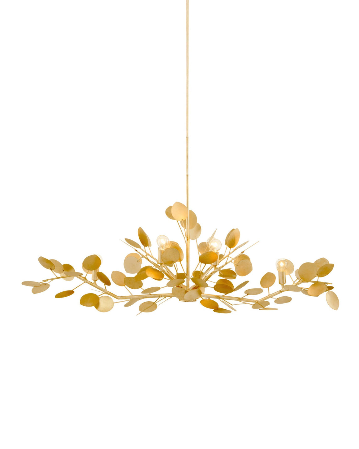 Lunaria Gold Oval Chandelier