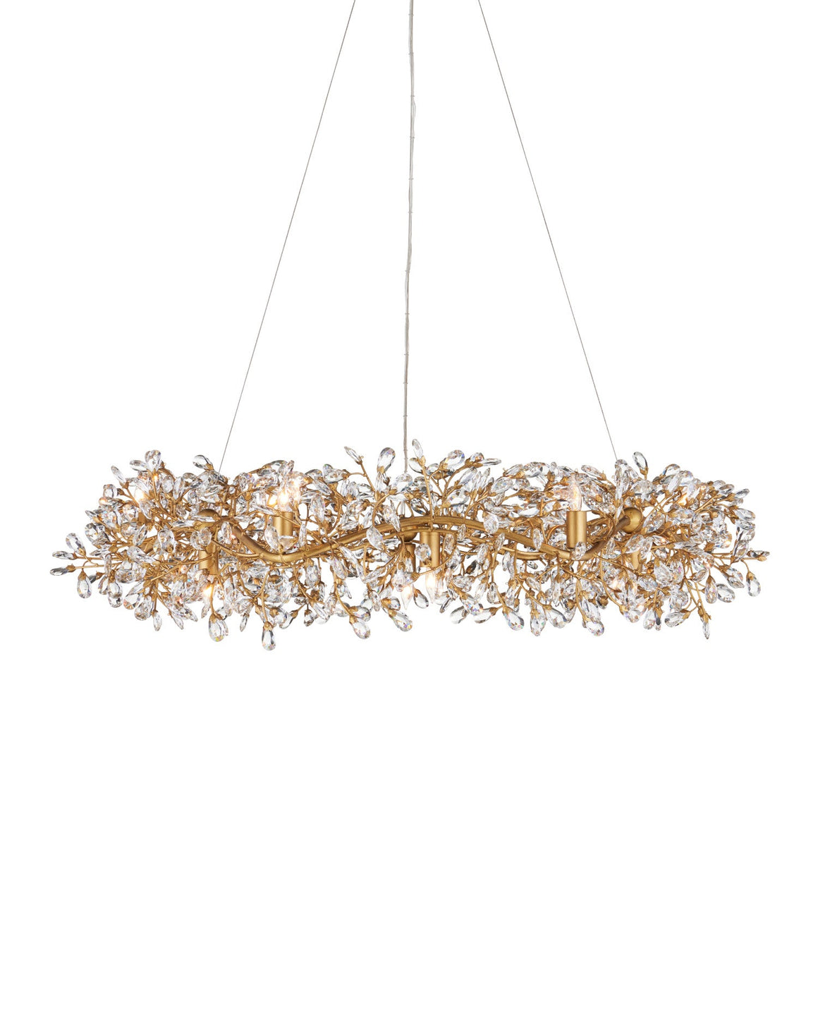 Crystal Bud Large Ring Chandelier