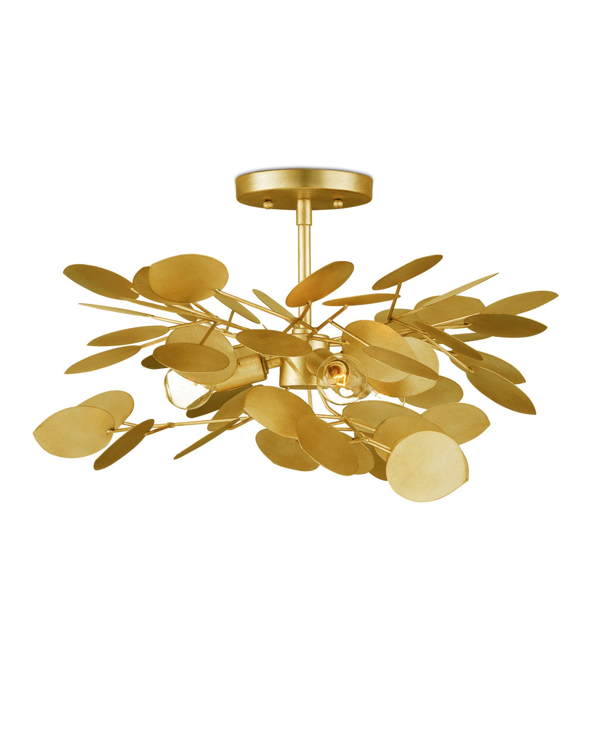 Lunaria Gold Semi-Flush Mount