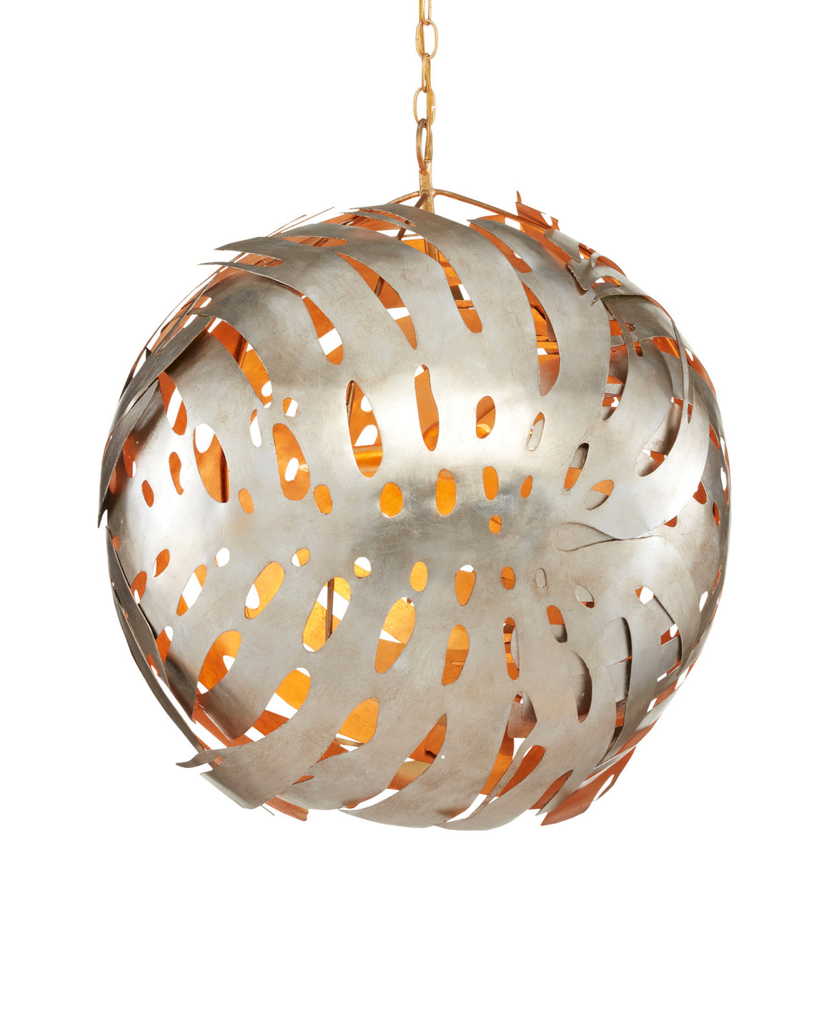 Elder Silver Orb Chandelier