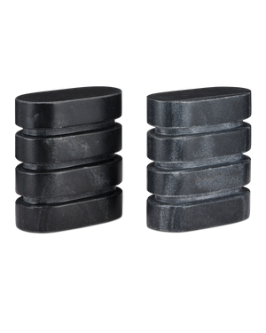 Bheslana Marble Black Object Set of 2